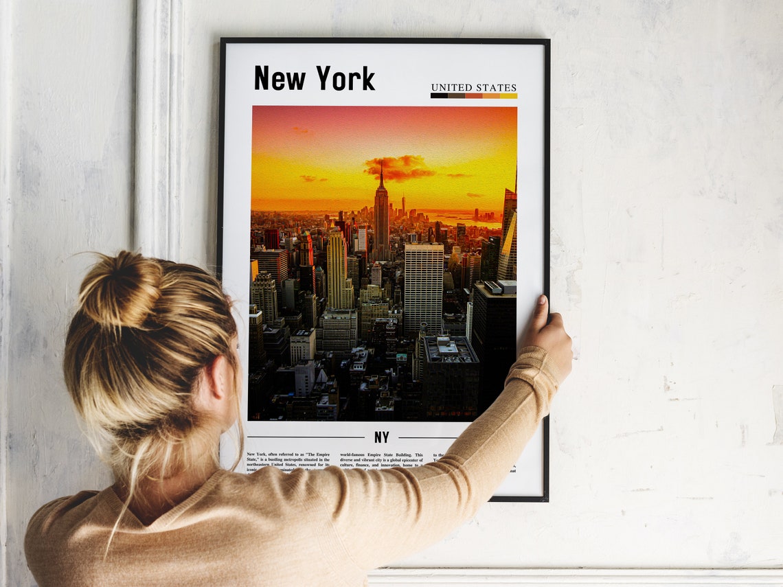 New York Travel Poster, NYC Wall Art - Image 5