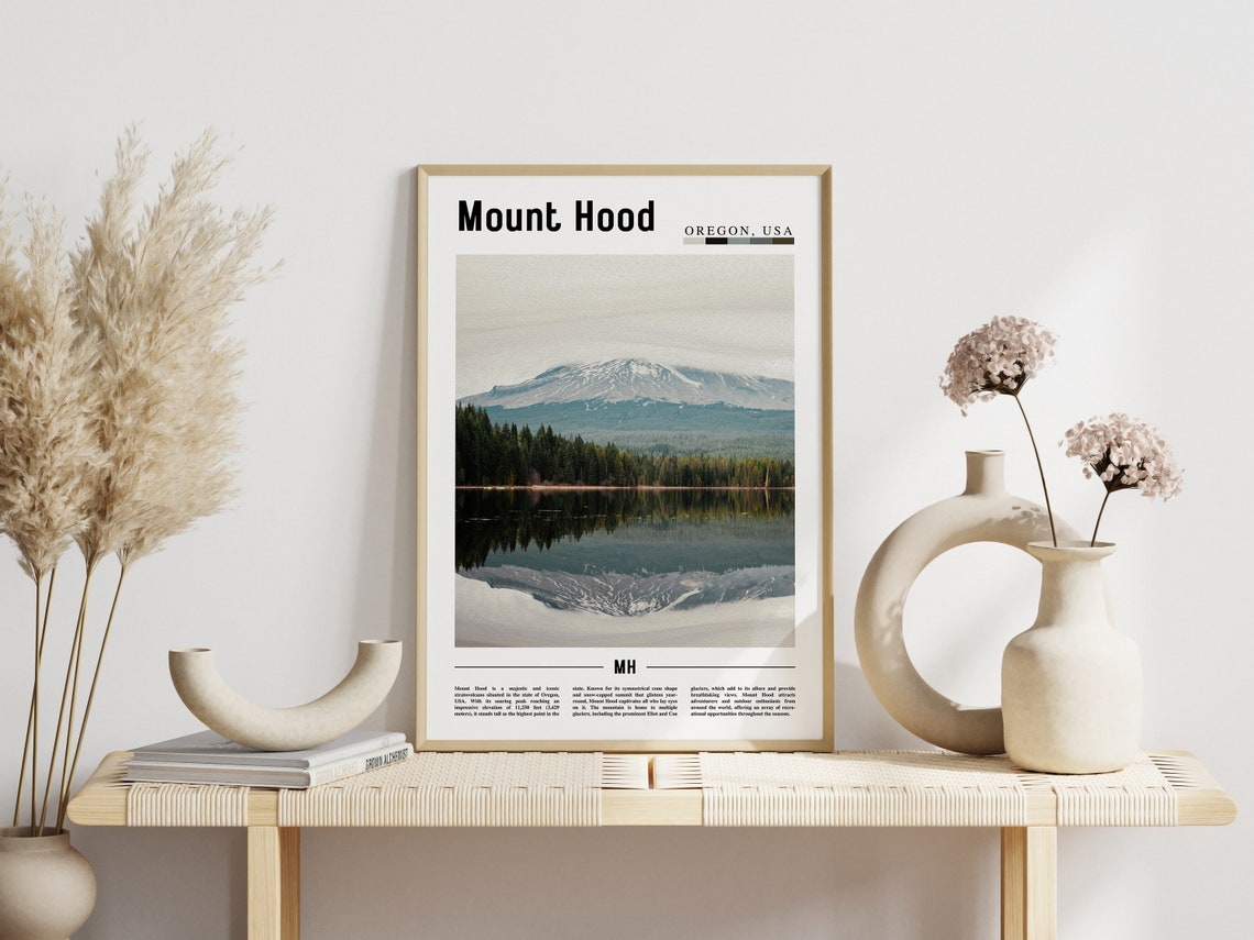 Mount Hood Poster Mount Hood Print Mount Hood Wall Art United States Photo United States Poster United States Print - Image 6
