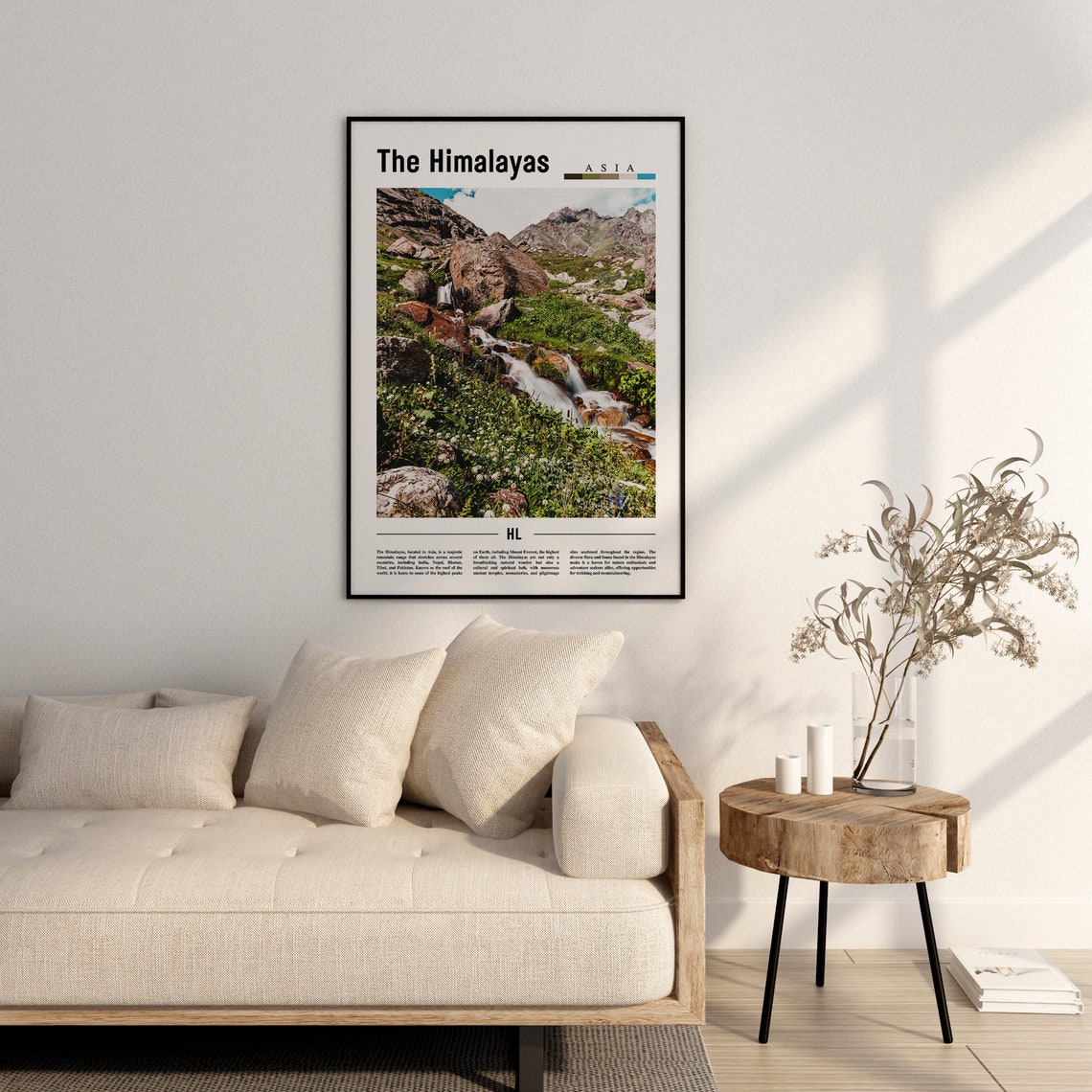 The Himalayas Poster The Himalayas Print The Himalayas Wall Art Asia Print Asia Poster Asia Photo Minimal Travel Poster - Image 2