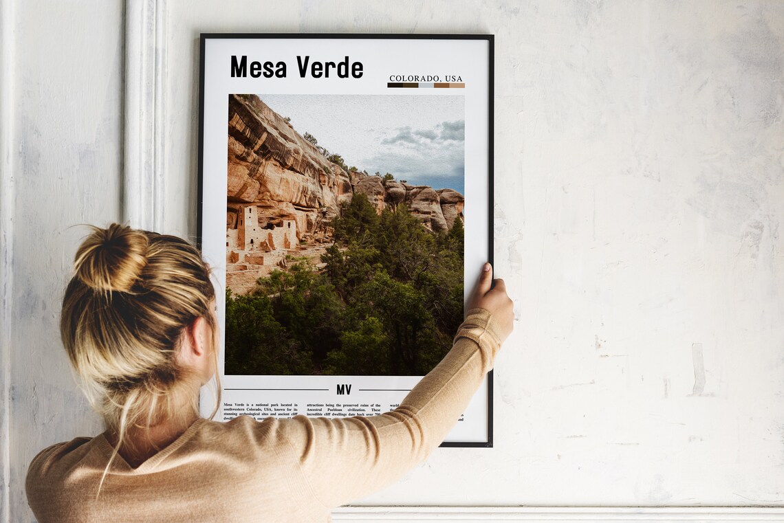 Mesa Verde Poster Mesa Verde Print Mesa Verde Wall Art United States Photo United States Poster United States Print - Image 4