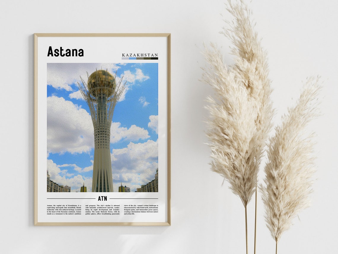 Astana Poster Astana Print Astana Wall Art Europe Photo Europe Poster Europe Print Travel Poster - Image 4