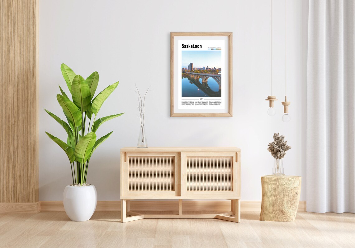 Saskatoon Print Saskatoon Poster Saskatoon Wall Art Oil Painting Poster Colorful City Print City Artwork Travel Artwork Travel Wall Art - Image 5