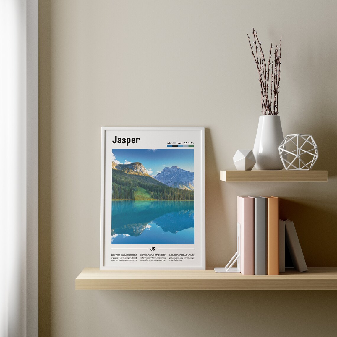 Jasper Colorful City Travel Artwork - Image 3