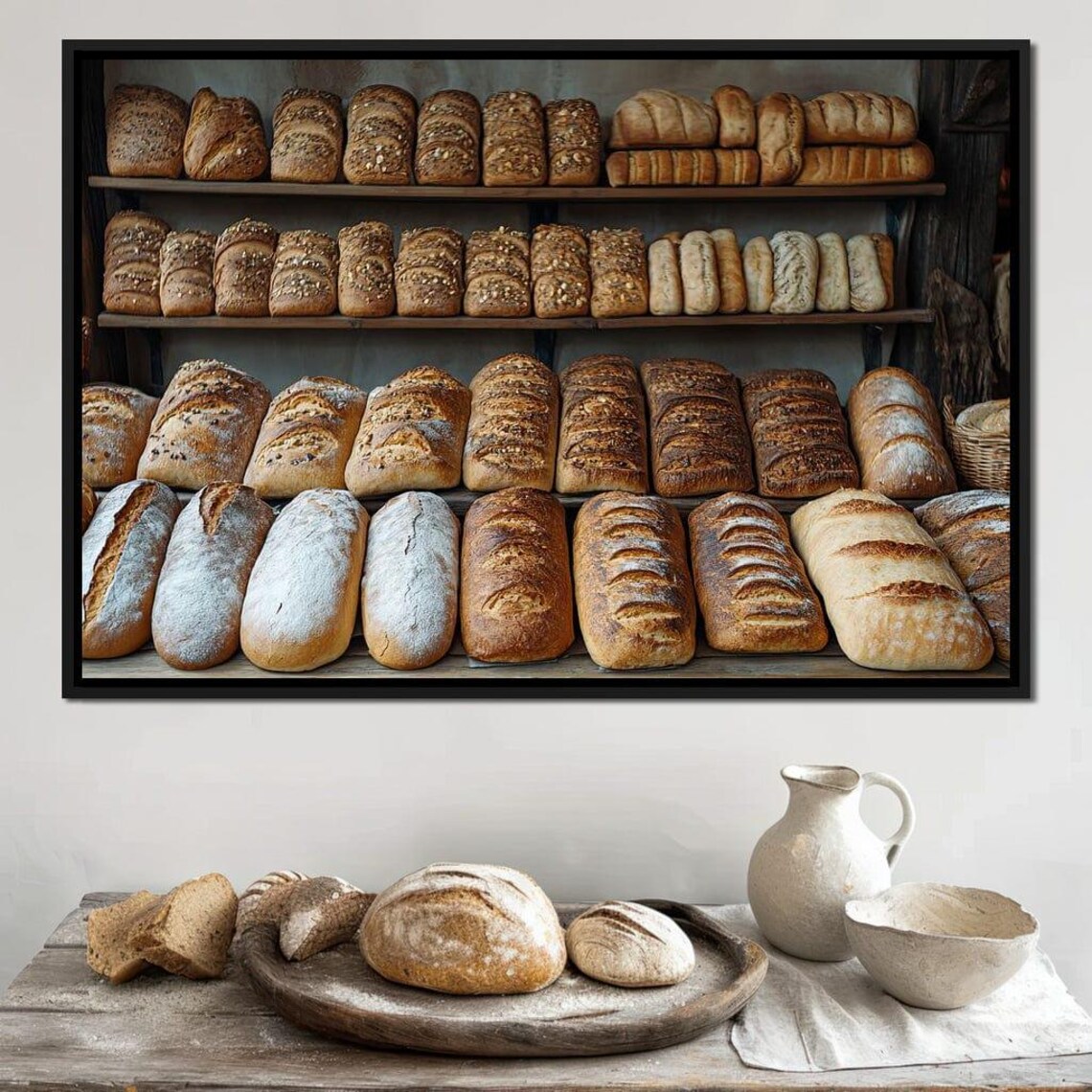 Rustic Bread Art Print, Bakery Kitchen Decor - Image 2