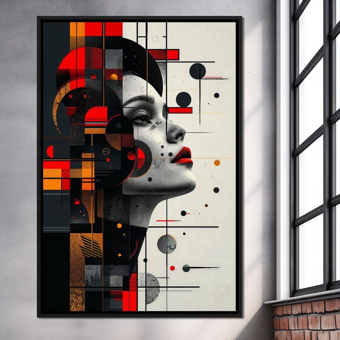 Geometric Illusion Silhouette, Modern Abstract Art - Image 3