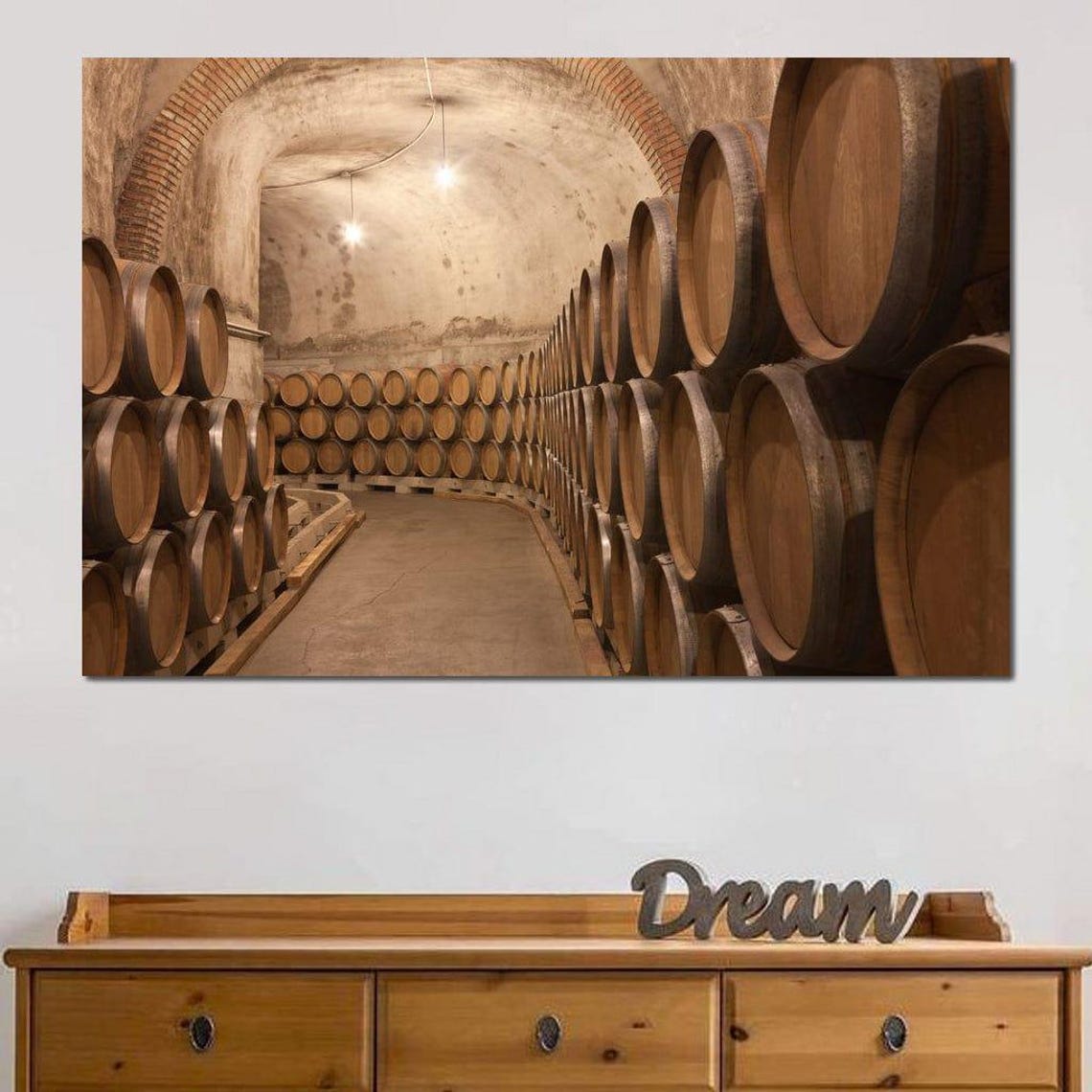 Barrels Of Wine, Rustic Decor Art Print - Image 4