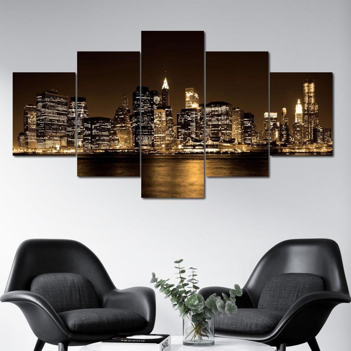 Lower Manhattan - Urban Cityscape Art Print