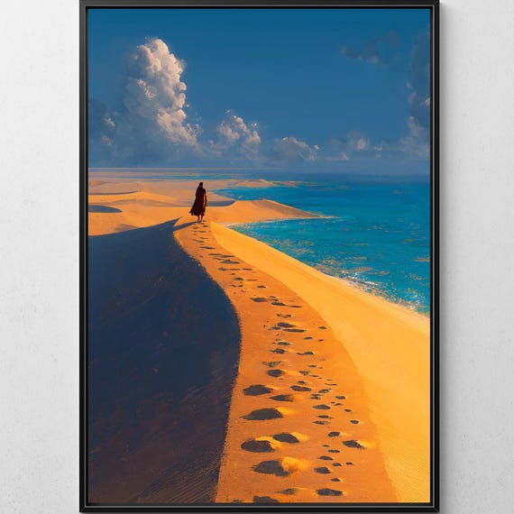 Modern Landscape Wall Art Unique Ocean Print Motivational Coastal Decor Digital Download