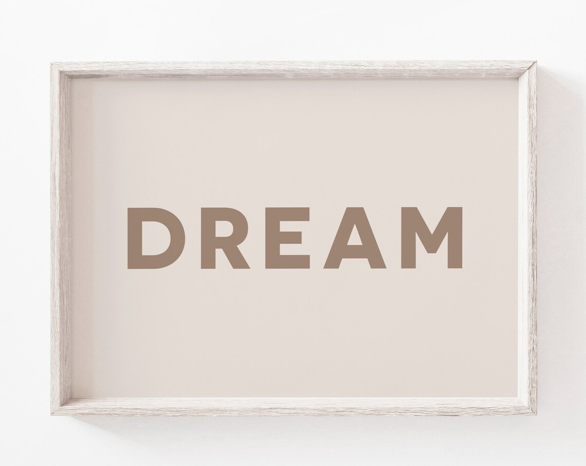 Quote Print Beige Scandinavian Minimalist Art Print