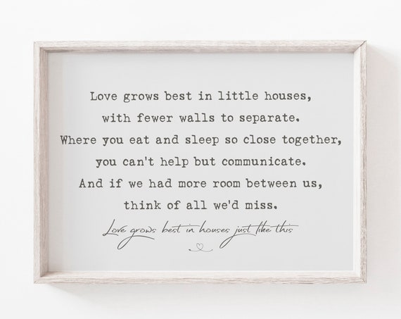 Home Quote Family Love Minimalist Art Print