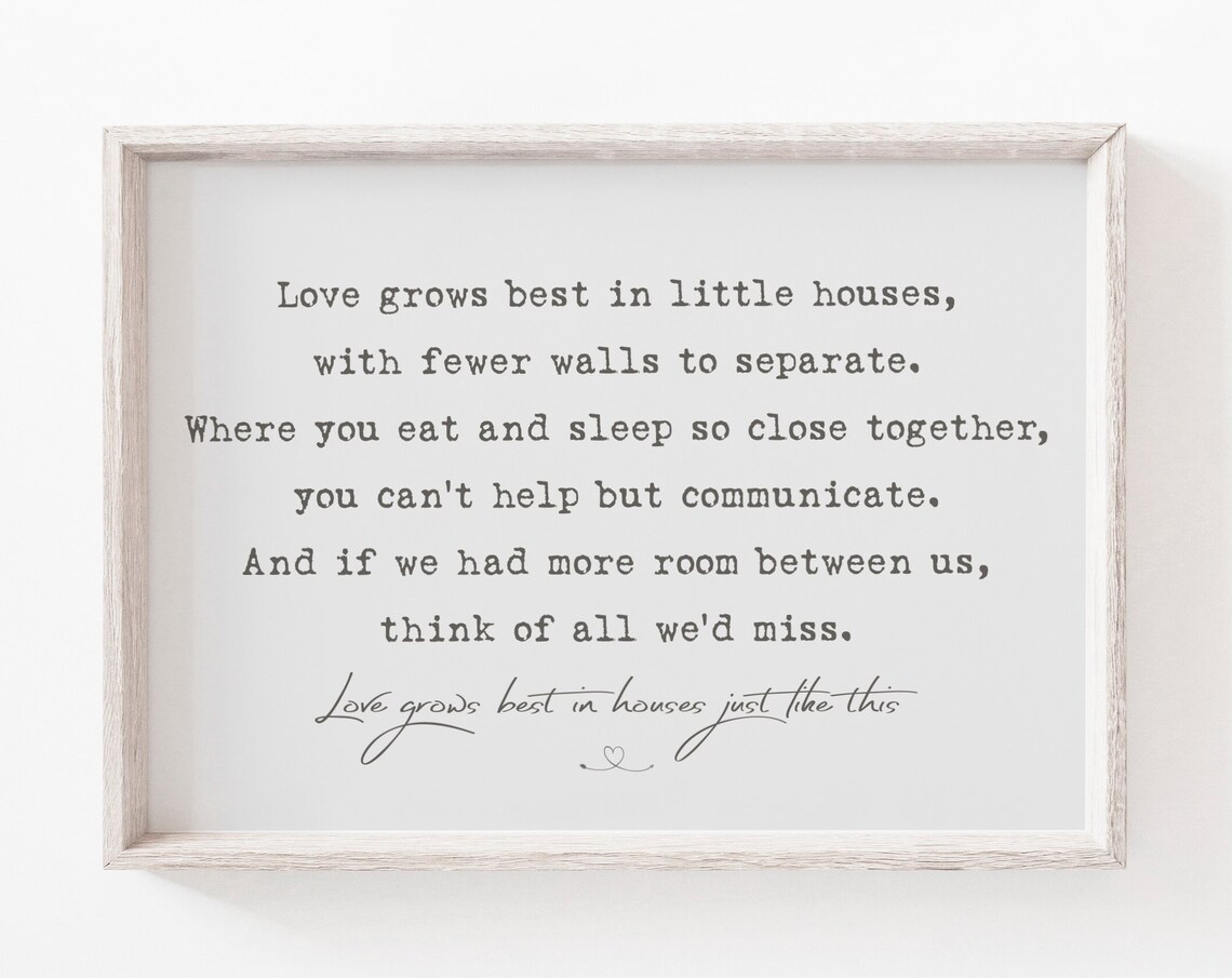 Home Quote Family Love Minimalist Art Print