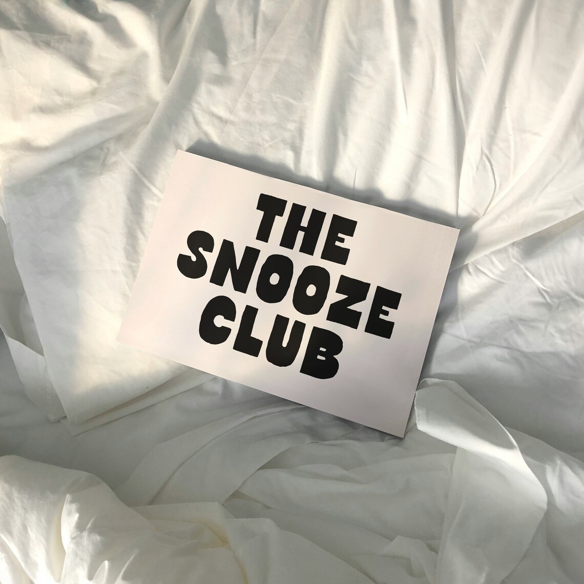 The Snooze Club Bold Typography Art Print - Image 2