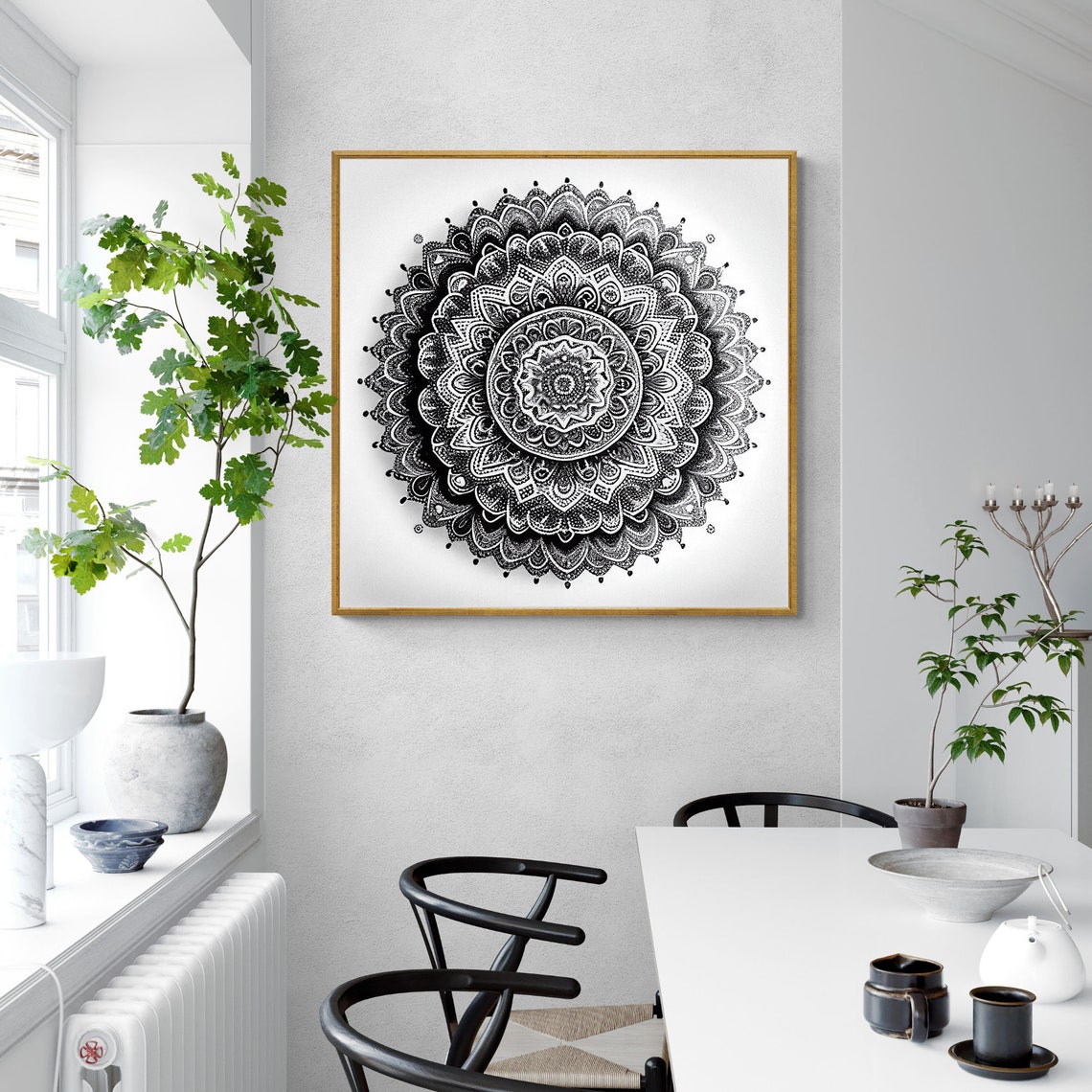 Mandala Art Zen Wall Art Home Decor Mandala Wall Decor Custom Size Colourful Art Prints Art Wall Print Decor - Image 3