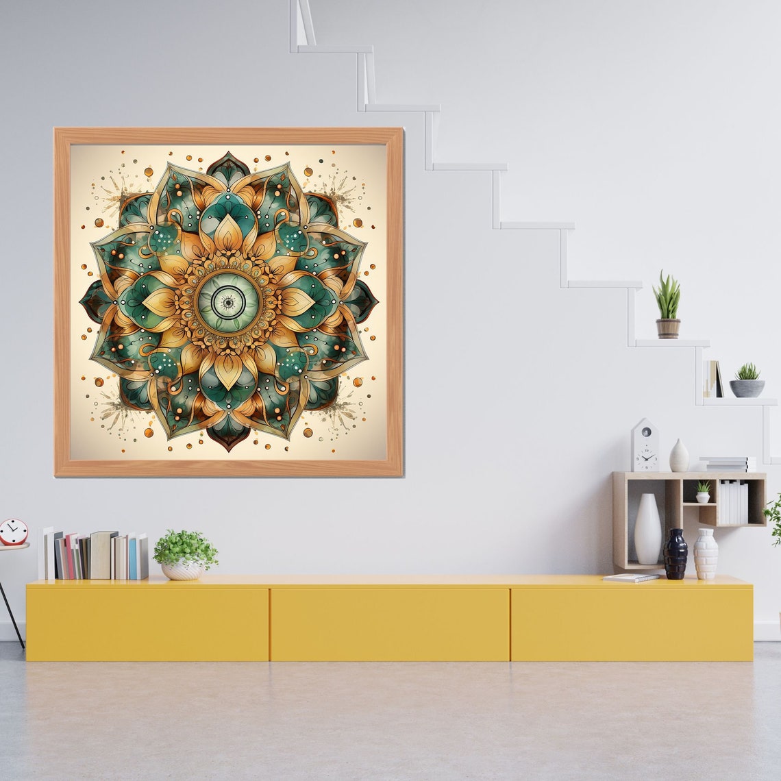 Mandala Indian Art Meditation Wall Art Spiritual Decoration Print Art Relaxing Yoga Esoteric Wall Print - Image 2