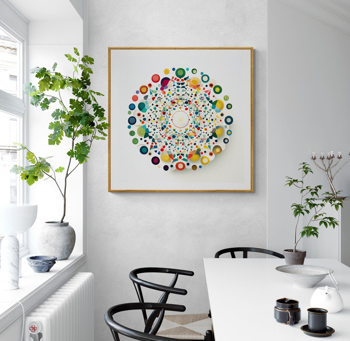 Mandala Art Zen Wall Art Home Decor Mandala Wall Decor Custom Size Colourful Art Prints Art Wall Print Decor - Image 3