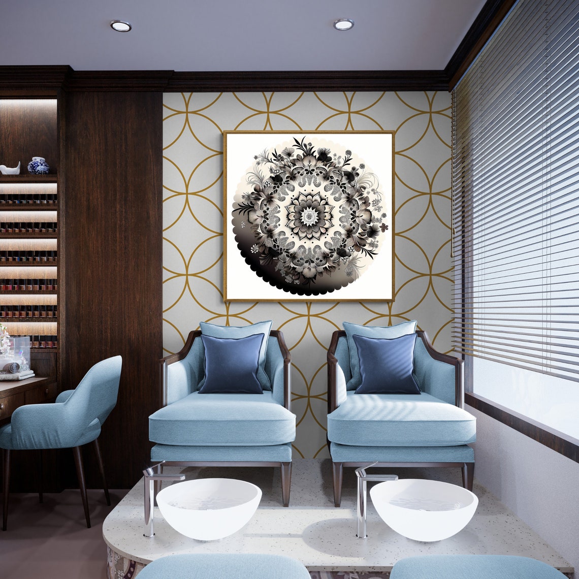Mandala Art Zen Wall Art Home Decor Mandala Wall Decor Custom Size Colourful Art Prints Art Wall Print Decor - Image 2