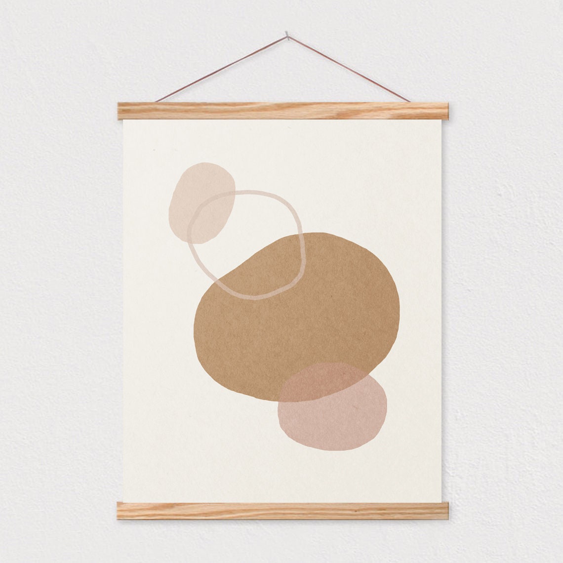 Abstract Art Shapes Neutral Art Print Neutrals Mid Century Modern Wall Art Minimalist Geometric Interior Decor Download16x20 - Image 2