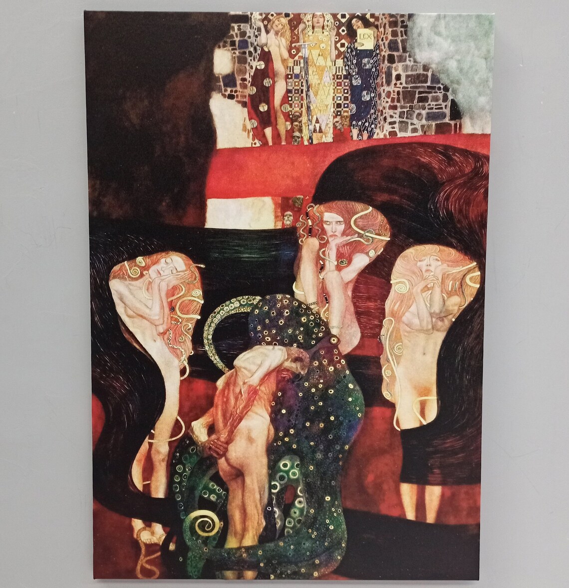 Jurisprudence by Gustav Klimt, Art Print