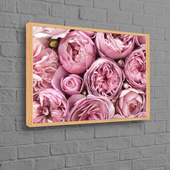 Handmade Gift Botanical Art Canvas Pink Decor Mother Day Wall Hangings Flowers 3d Fashion