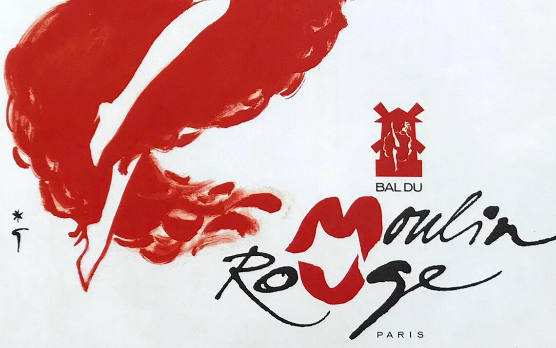 Moulin Rouge Vintage Paris Cabaret Poster - Image 2