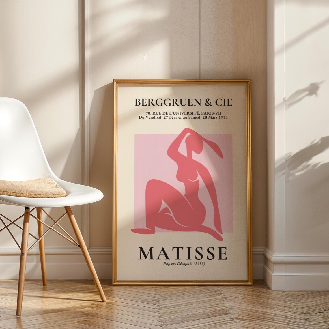 Matisse Pink Seated Nude Papiers Decoupes 1953 Berggruen Paris Poster