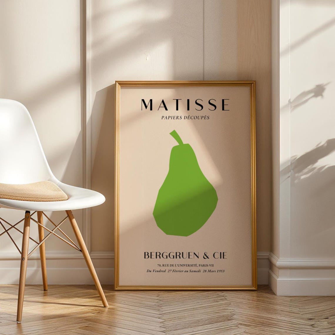 Matisse Green Pear Papiers Decoupes 1953 Berggruen Paris Poster