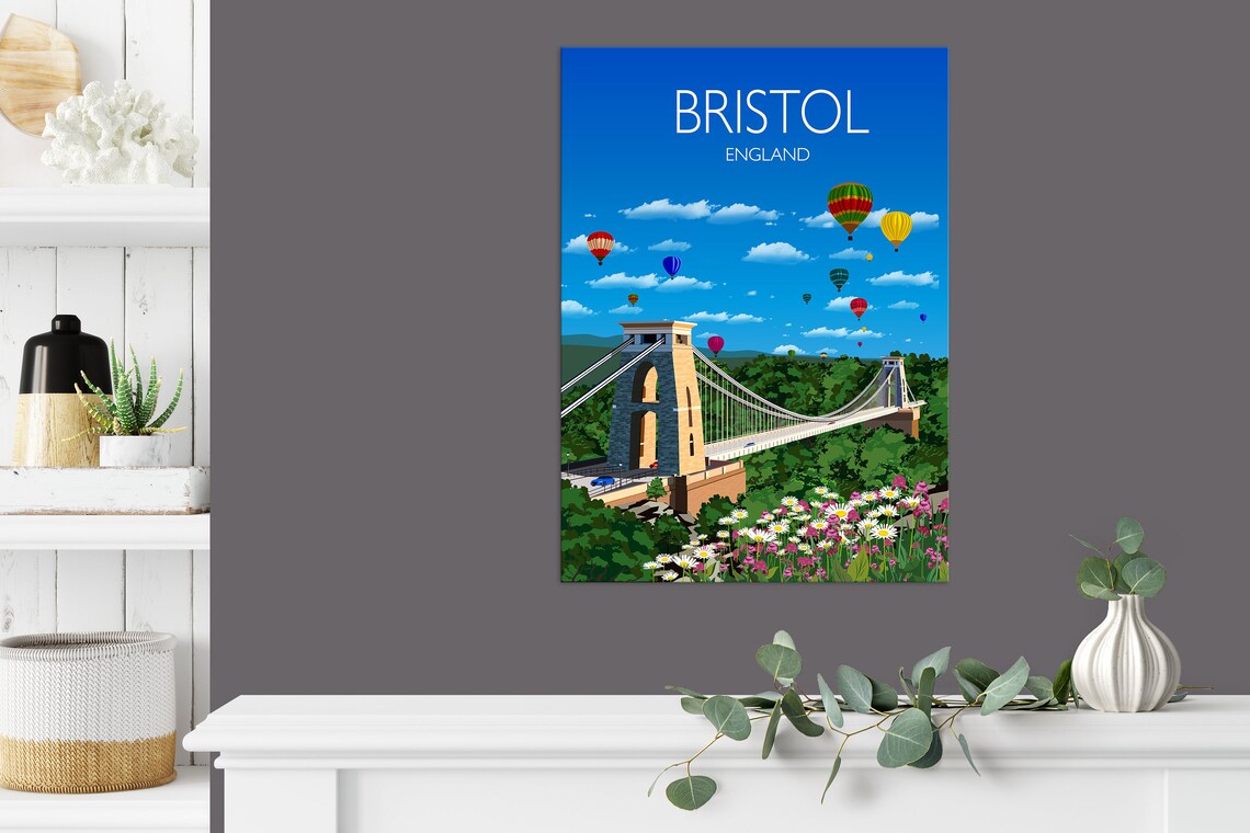 Bristol Travel Poster, England UK Travel Poster - Image 3