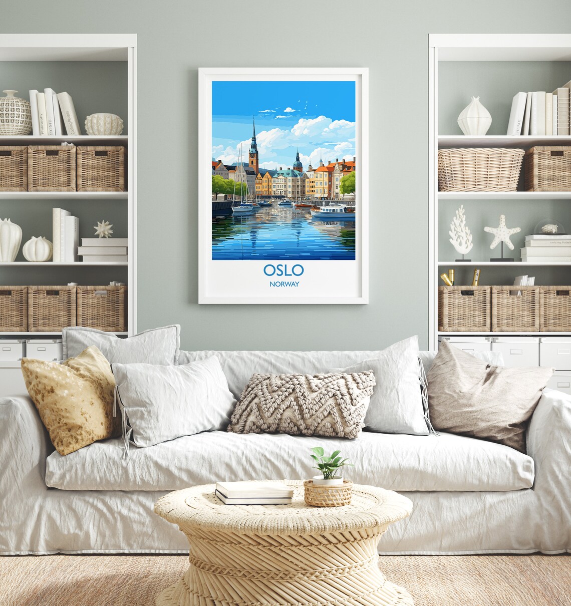 Oslo Travel Poster, Norway Wall Art Print - Image 4