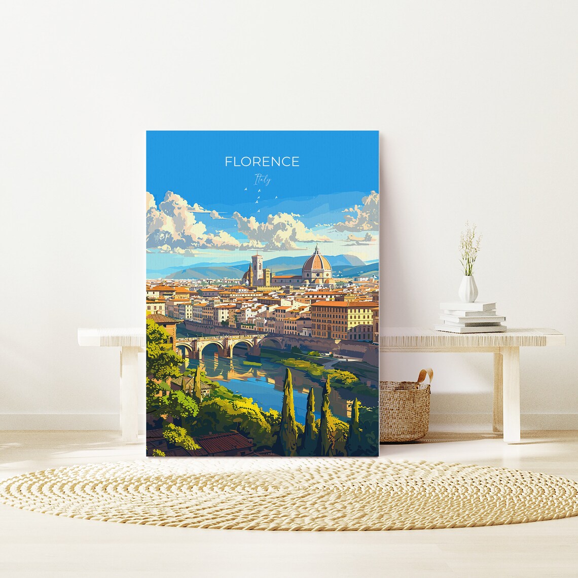 Florence Travel Poster, Italy Travel Art Print - Image 2