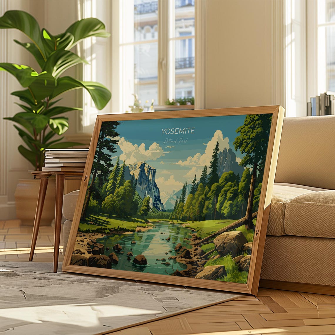Yosemite National Park El Capitan River Valley Travel Poster - Image 2