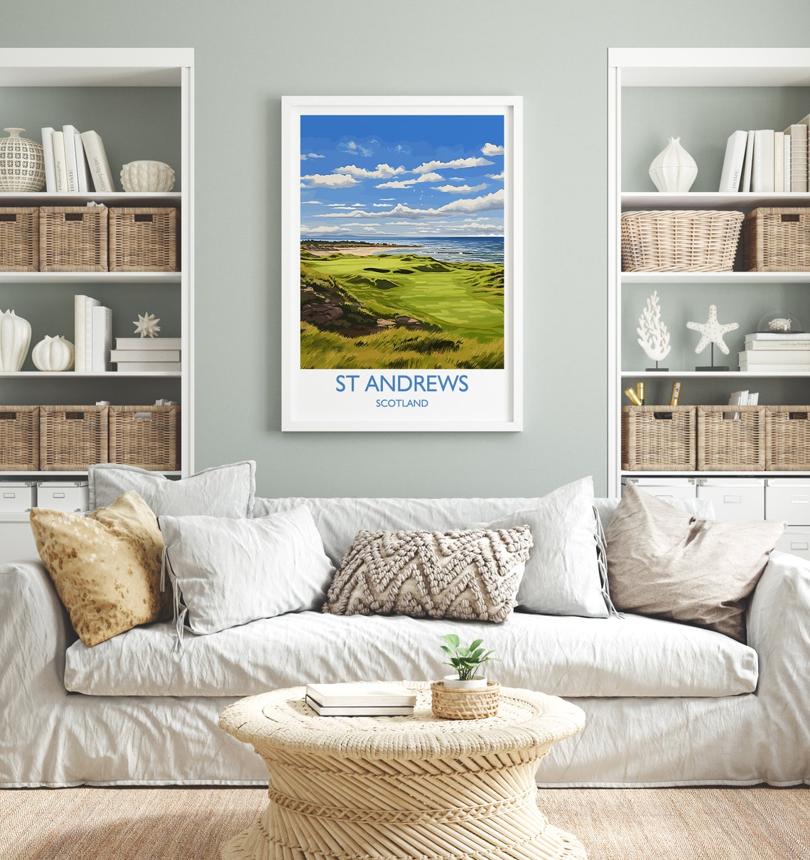 St Andrews Scotland Seaside Golf Links Coastal Travel Poster - Image 4