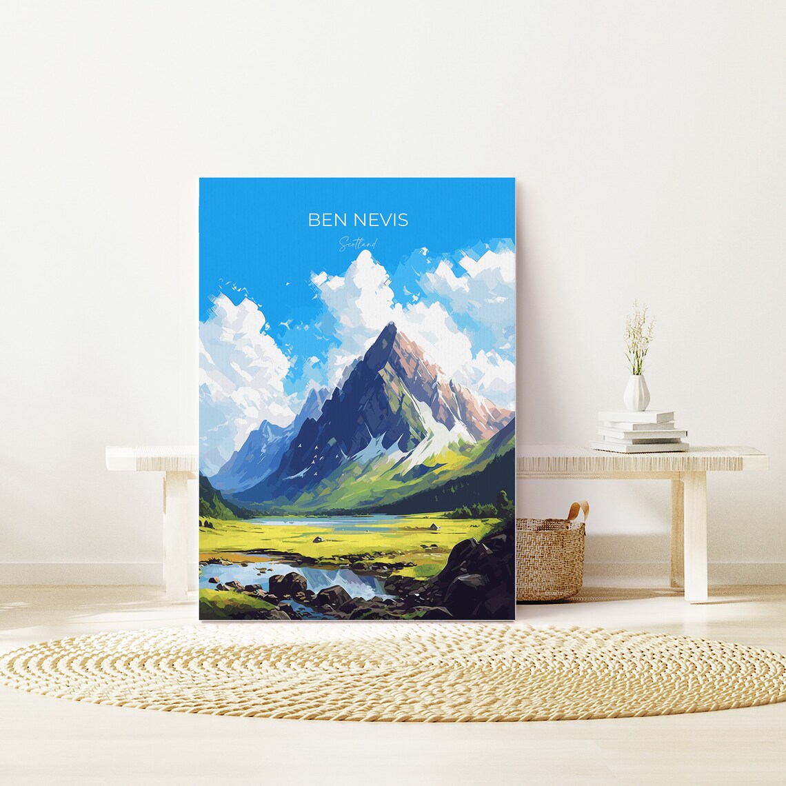 Ben Nevis Travel Poster, Scotland Art Print - Image 3