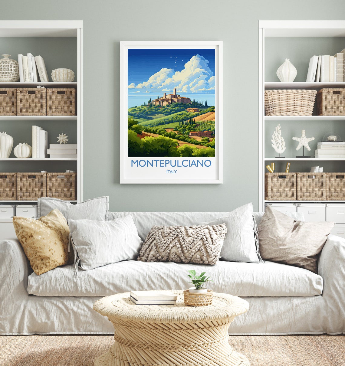 Montepulciano Travel Print Wall Art Travel Poster Of Montepulciano Montepulciano Art Lovers Gift Italy Italy Art Gift - Image 4