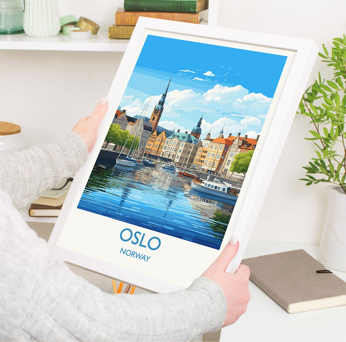 Oslo Travel Poster, Norway Wall Art Print - Image 5