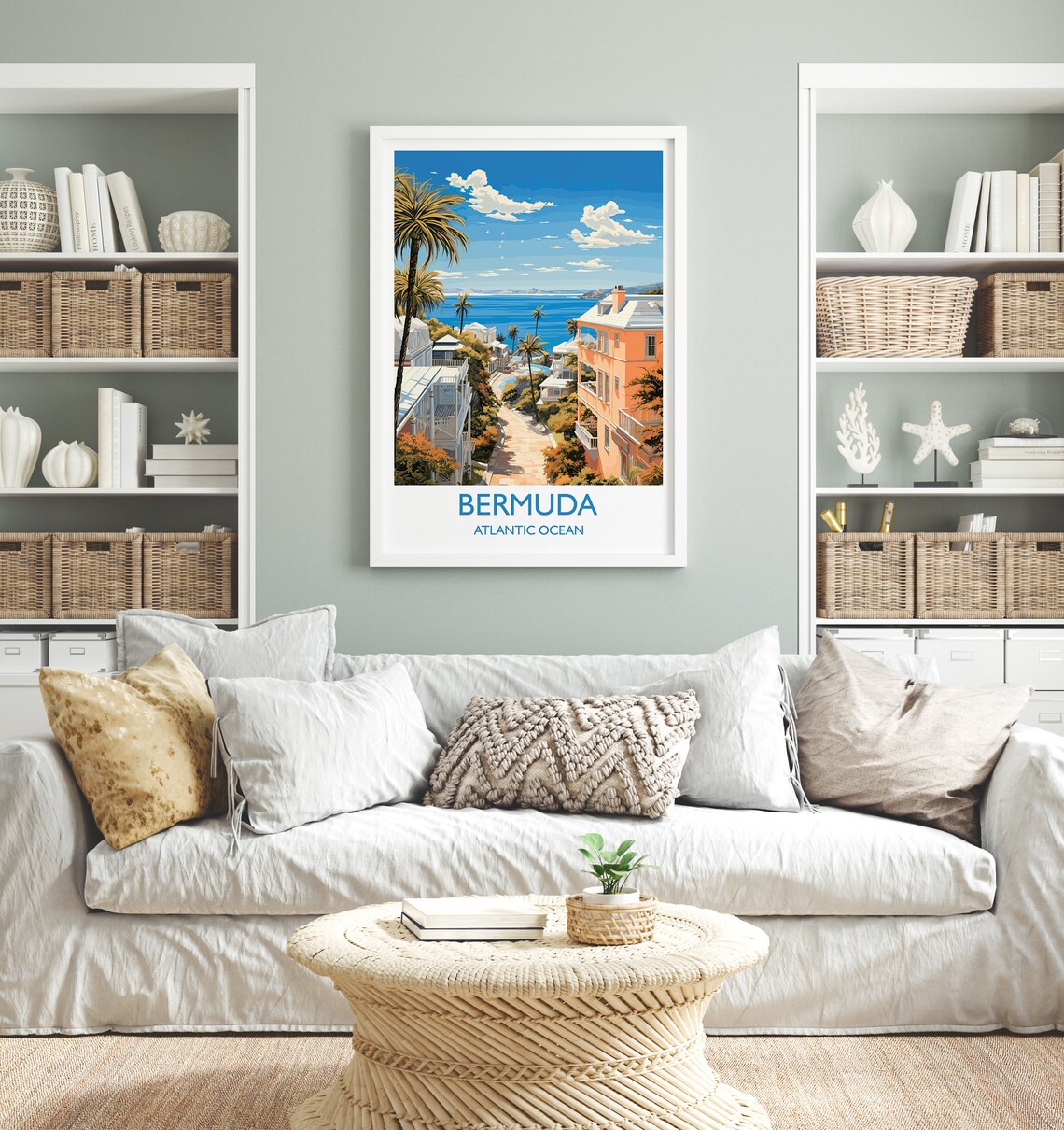 Bermuda Travel Poster, Atlantic Ocean Wall Art Print - Image 4