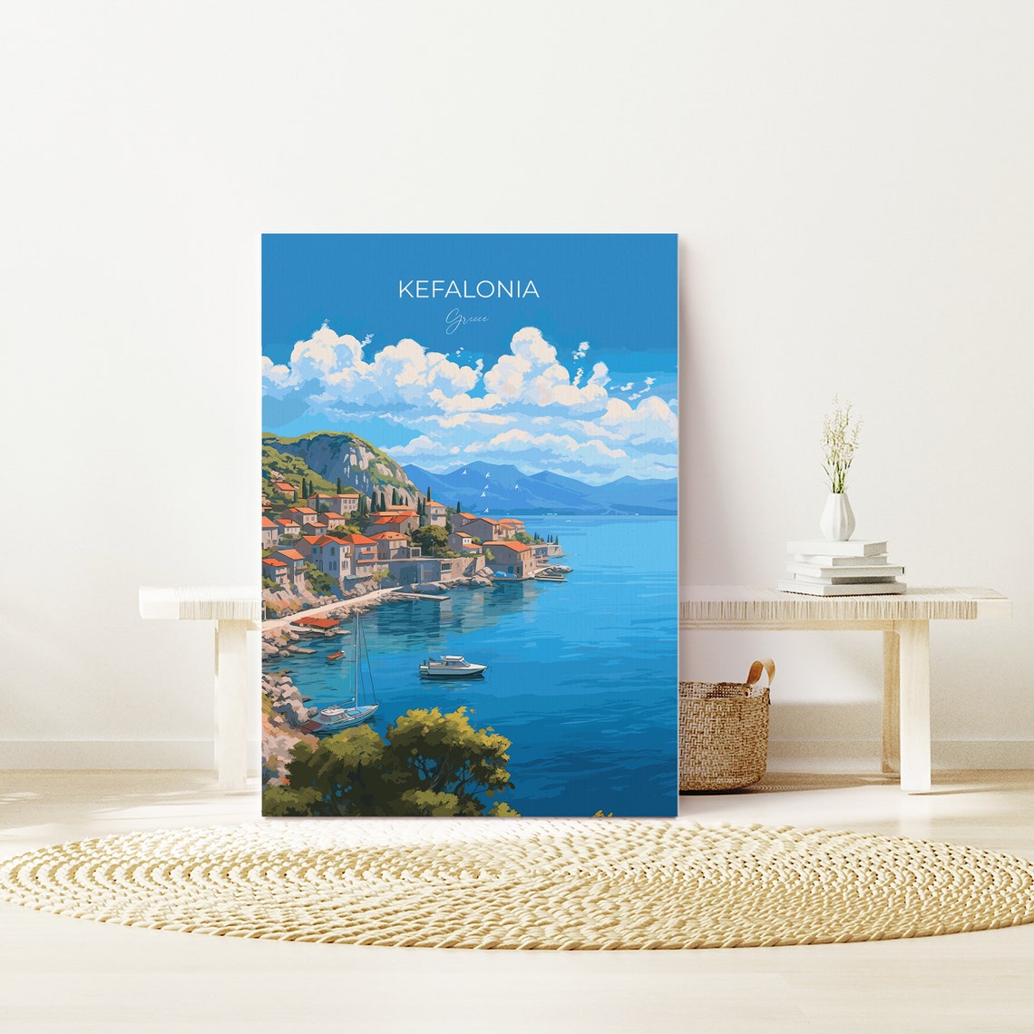 Kefalonia Seaside Village Harbour Greece Ionian Island Bay Poster - Image 4