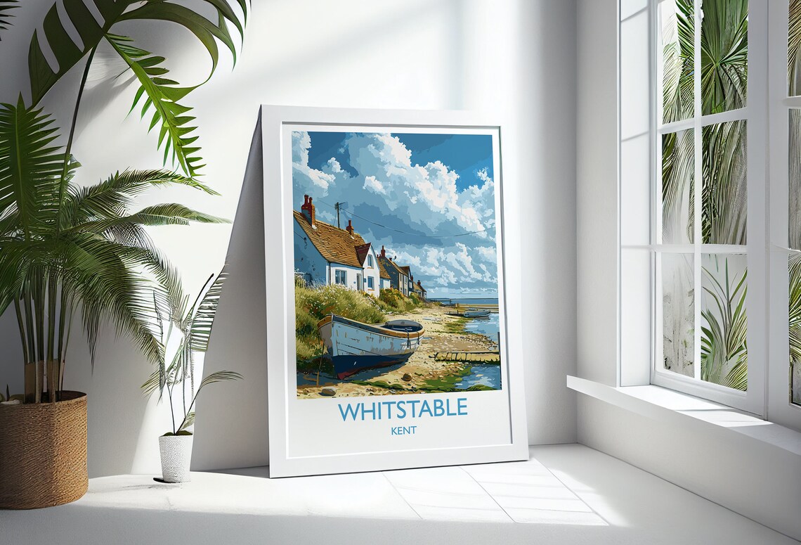 Whitstable Kent Coast Art Gift Poster Print - Image 3