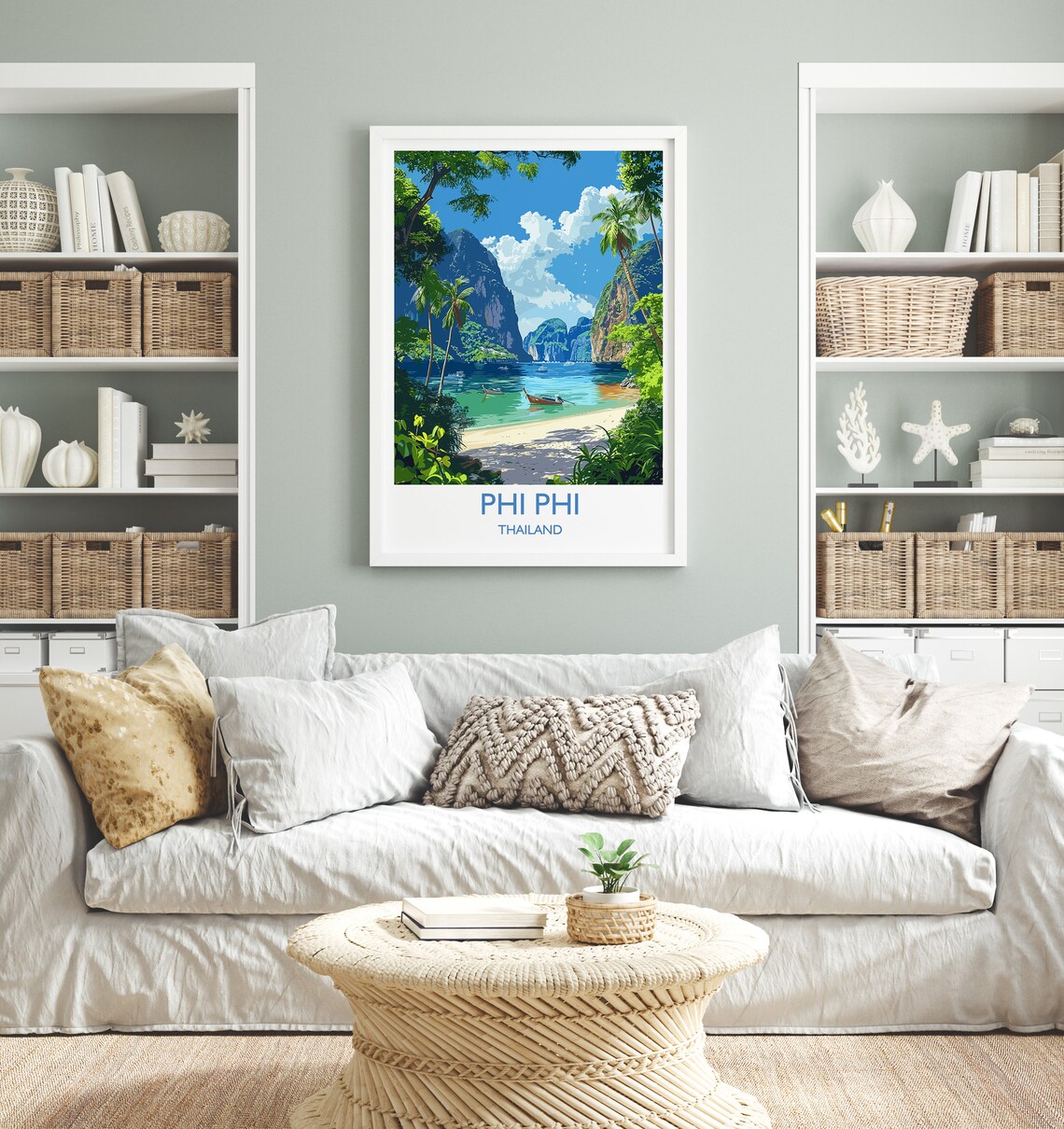 Phi Phi Travel Poster, Thailand Island Landscape - Image 3