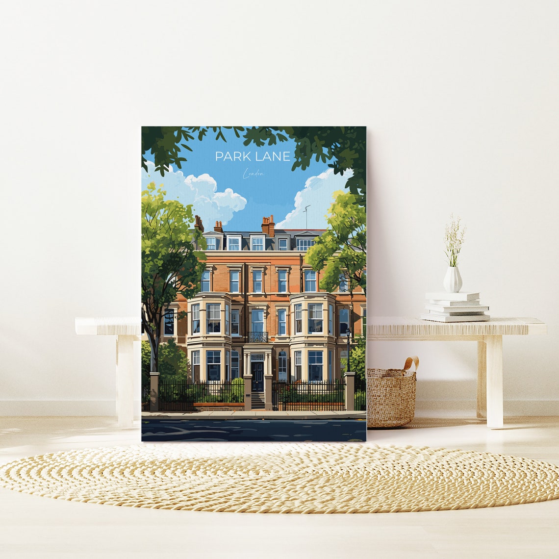 Park Lane Travel Poster Wall Art Travel Print Of Park Lane London Poster Park Lane Gift Park Lane Art London Art Lovers Uk Travel Gift - Image 3