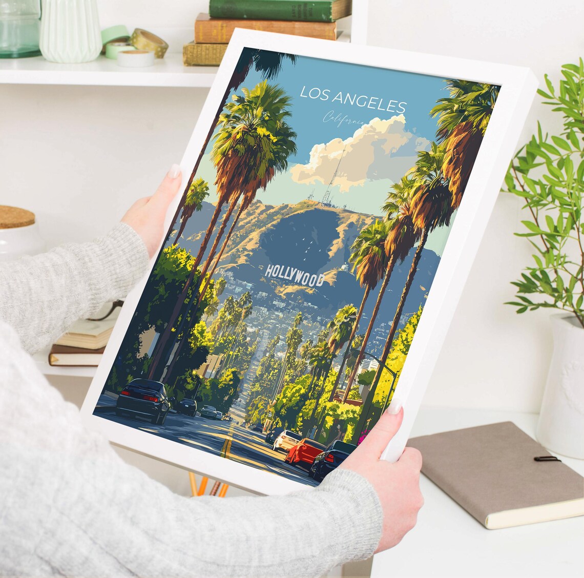 Los Angeles Travel Poster, California City Art Print - Image 3