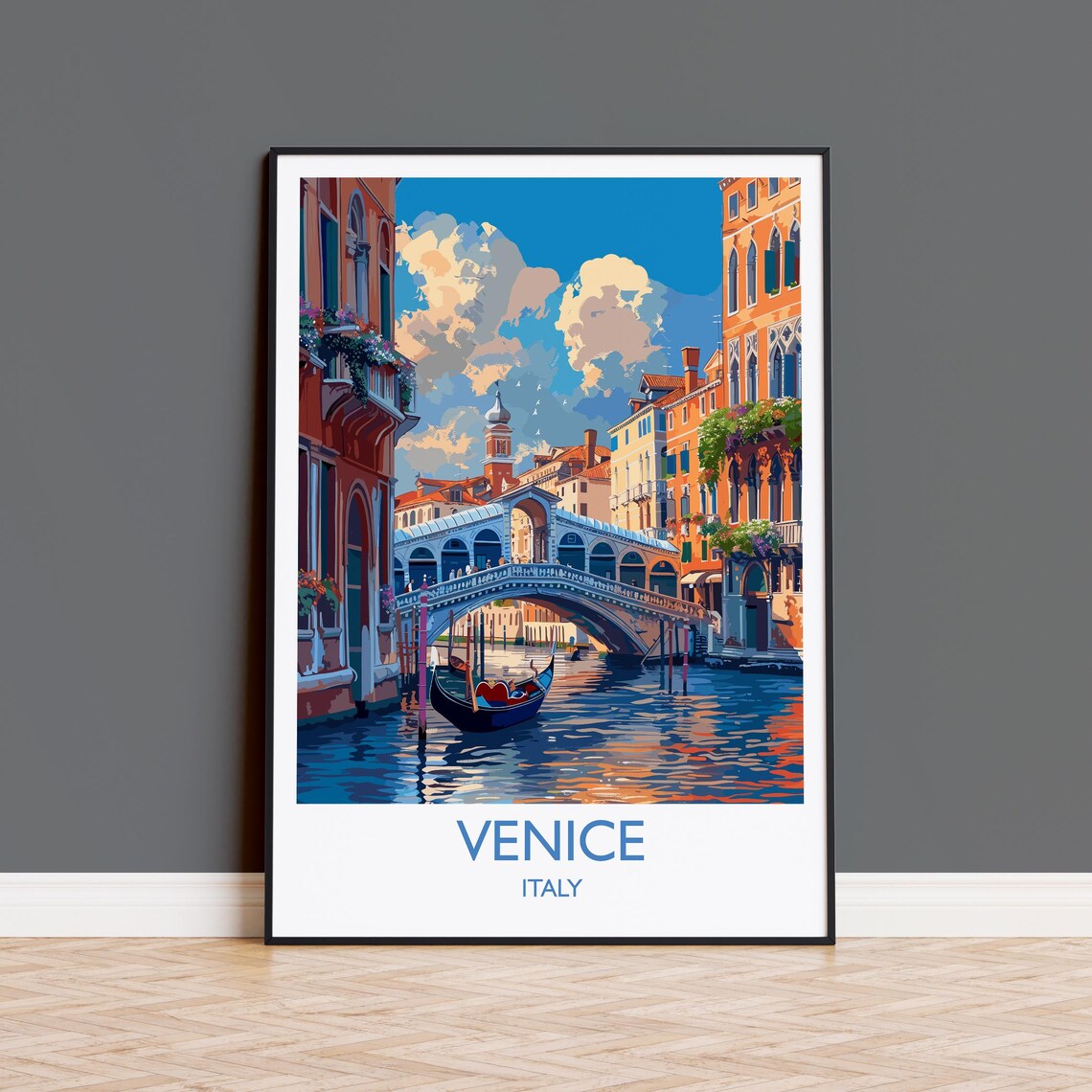 Venice Travel Poster, Italy City Wall Art Print