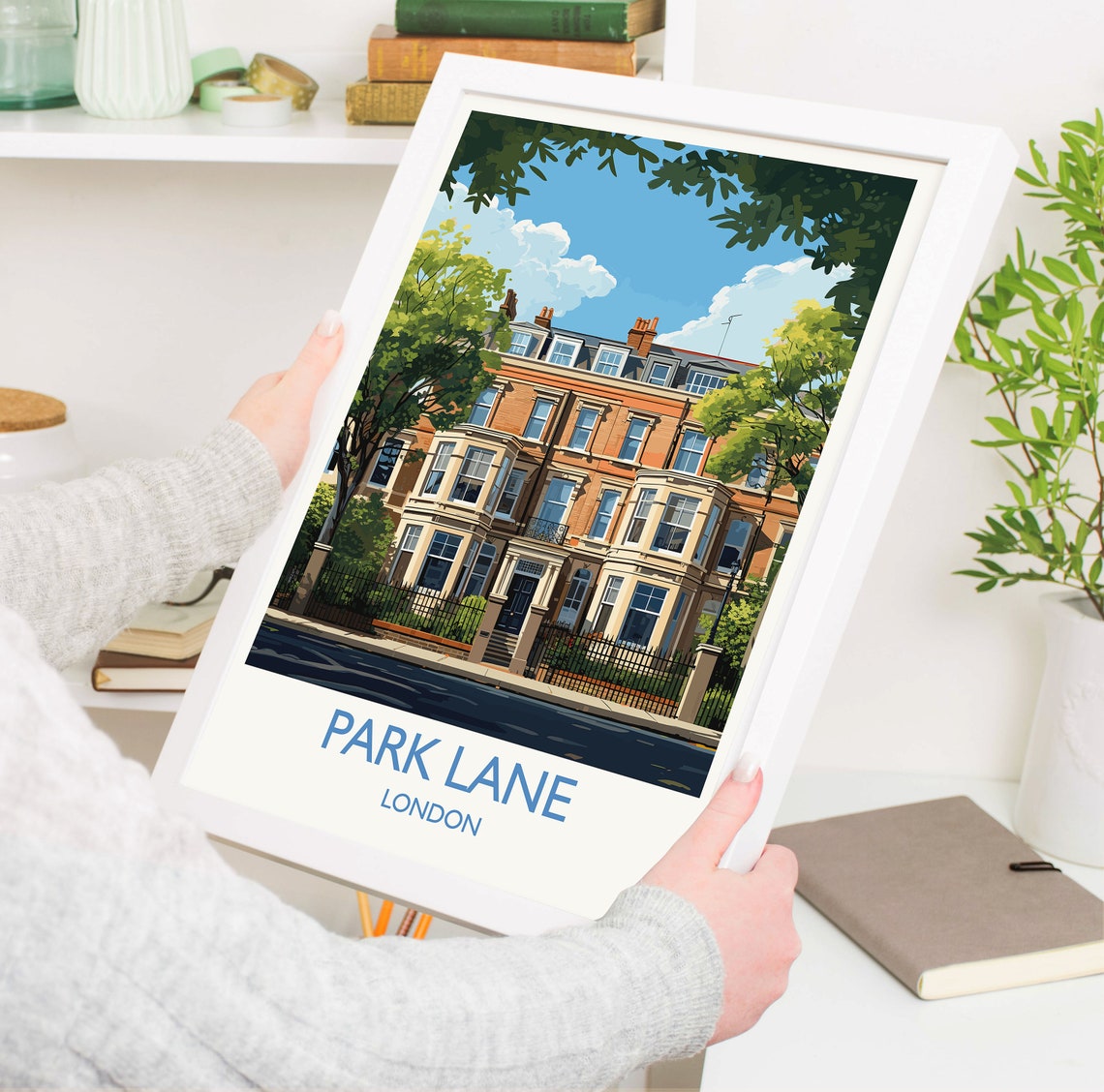 Park Lane Travel Poster Wall Art Travel Print Of Park Lane London Poster Park Lane Gift Park Lane Art London Art Lovers Uk Travel Gift - Image 5