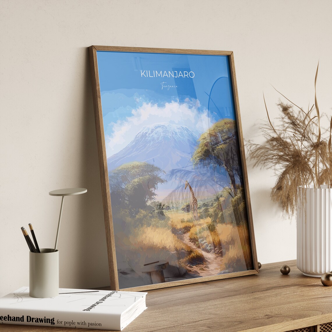 Mount Kilimanjaro Travel Poster, Tanzania Art Print - Image 2