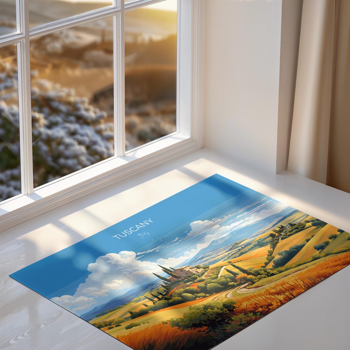 Tuscany Travel Poster Wall Art Landscape Travel Print Of Tuscany Tuscany Art Lovers Gift Italy Art Gift - Image 2