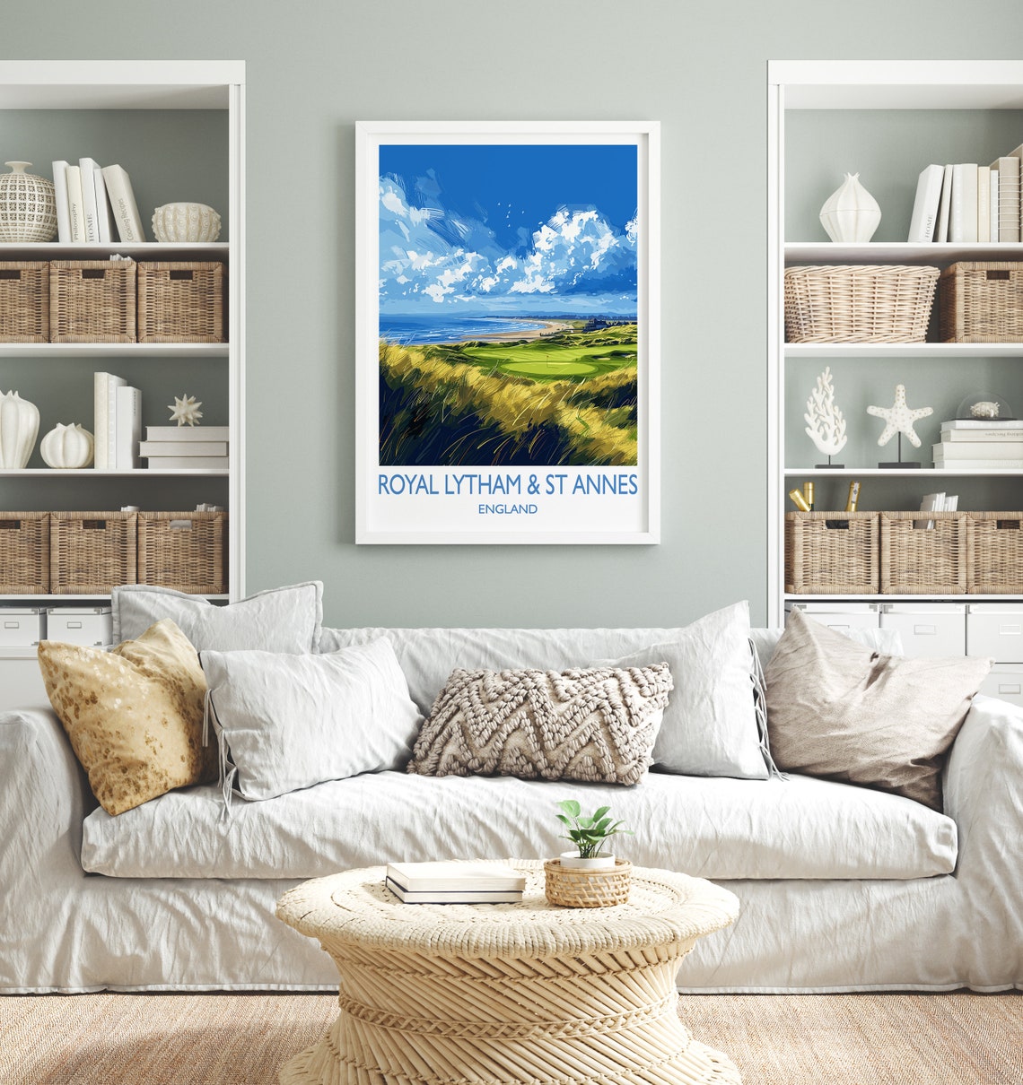 Royal Lytham & St Annes England Seaside Links Golf Vintage Poster - Image 4