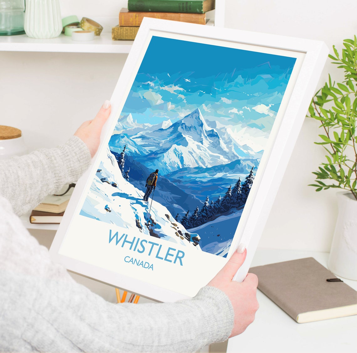 Whistler Wall Art Travel Poster Travel Print Of Whistler Ski Poster Whistler Art Gift Canada Ski Art Travel Gift - Image 5