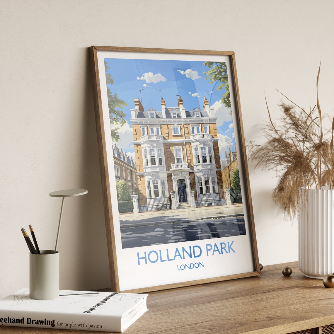 Holland Park Travel Print Travel Poster Of Holland Park London England London Art Lovers Gift Wall Art Print - Image 2