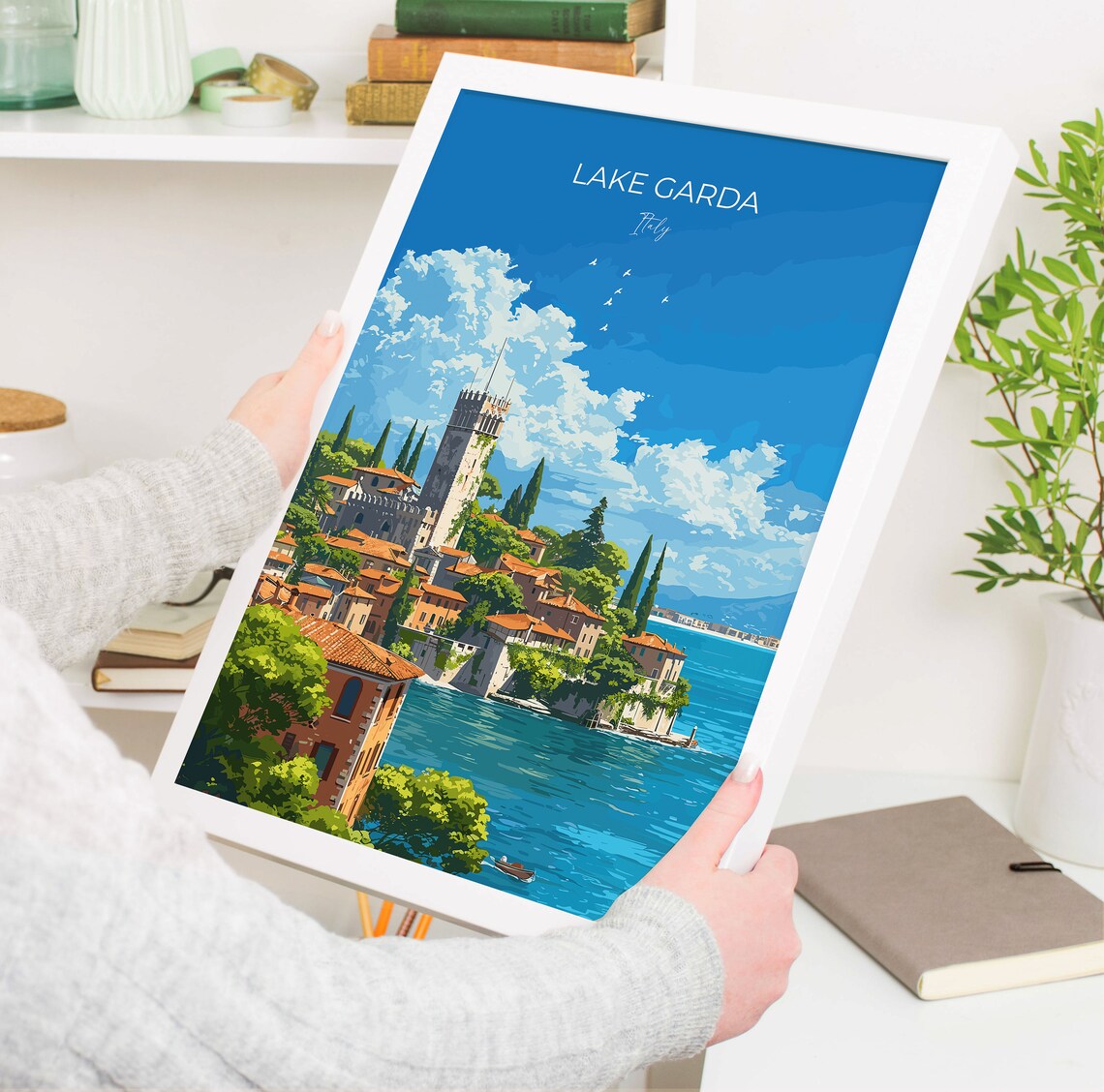 Lake Garda Travel Poster, Italian Lakes Wall Art - Image 5