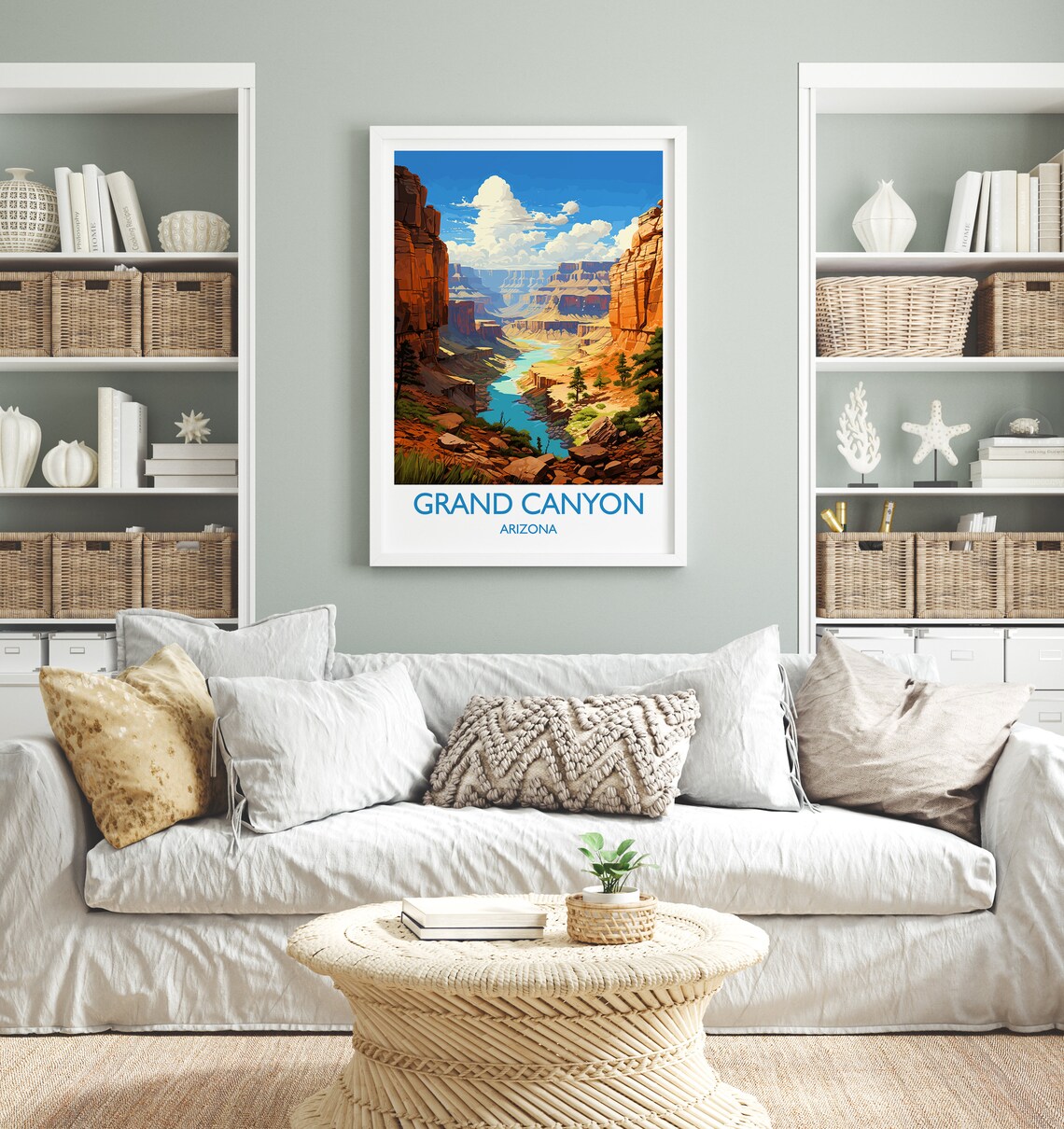 Grand Canyon Travel Poster, Arizona National Park Art Print - Image 4