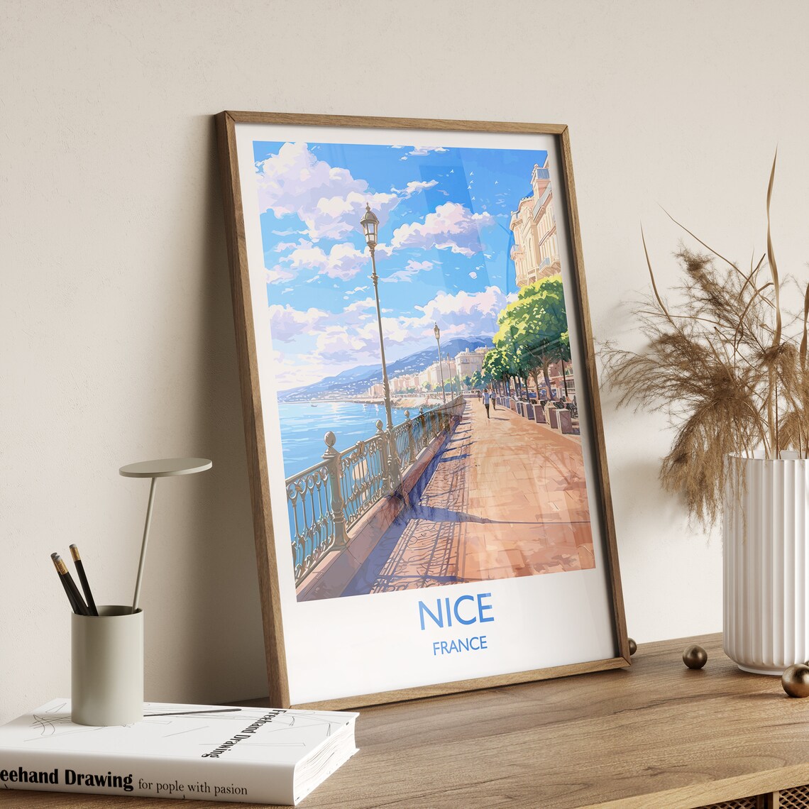 Nice France Travel Poster, Europe Wall Art - Image 3